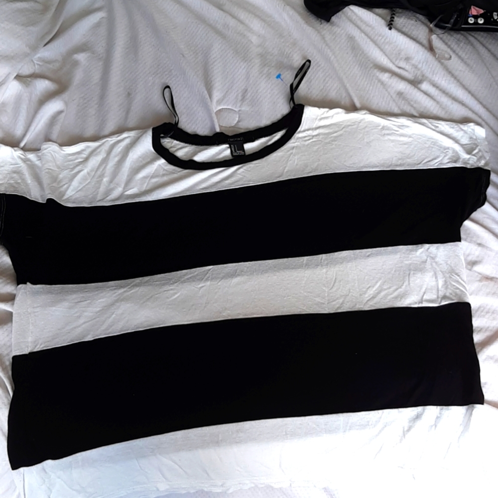 Striped oversized Forever 21 top